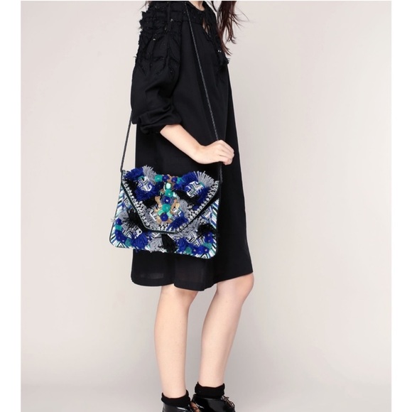 ANTIK BATIK PARIS Kilan Crossbody bag! Custom gems added for a little bling! - Picture 8 of 10